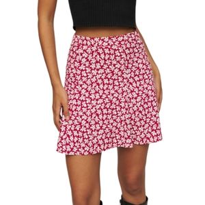 Reformation Floral Flounce Skirt Size 10